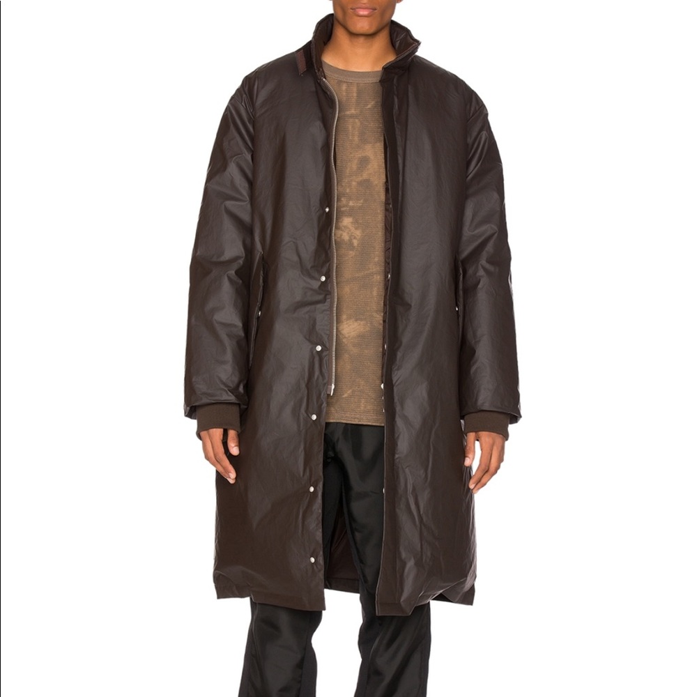 YEEZY Season 3 Brown Waxed Down Parka (over fit)
